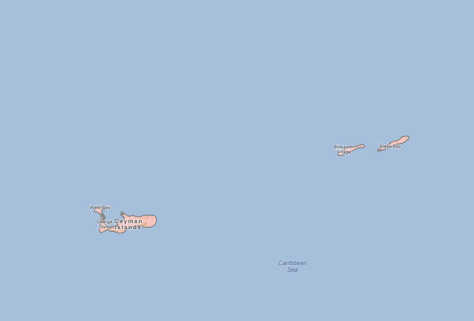 map of cayman islands